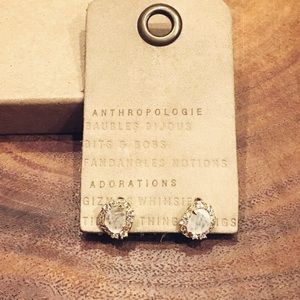 Anthropologie | Marbled Glass Studs